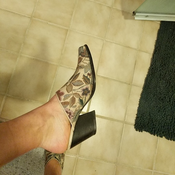 Coldwater Creek Shoes - Awesome patterned mules